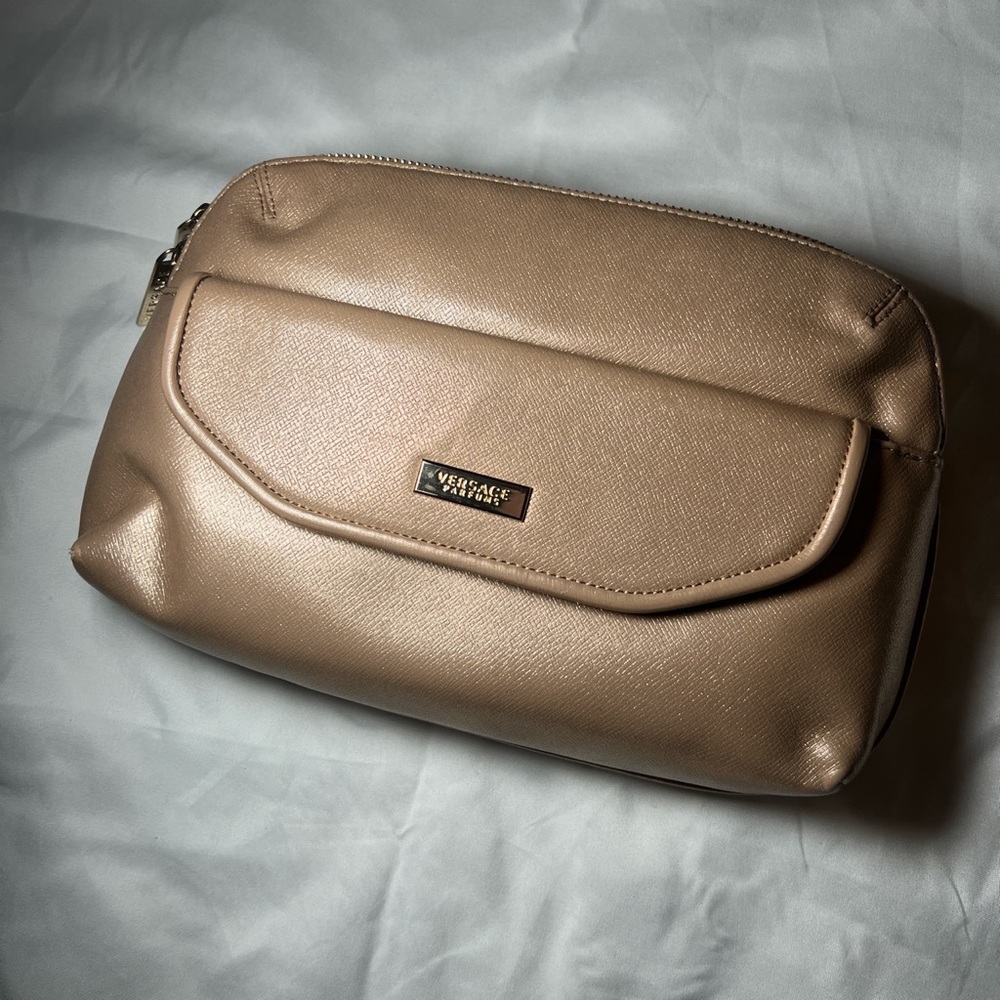Versace Parfums Gold Clutch / Cosmetic Bag